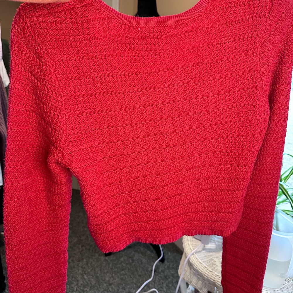 Freshman Vibrant Red Crew Neck Sweater - Picture 2 of 3